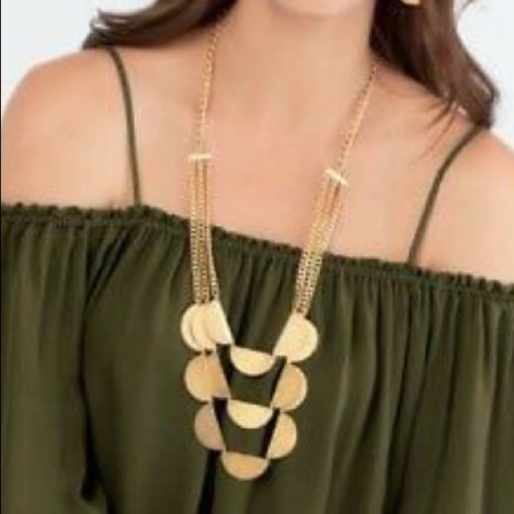 Gold Eclipse necklace